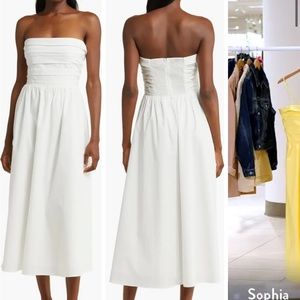 Wayf Strapless ivory dress size XS- Brand new with tags, sold out